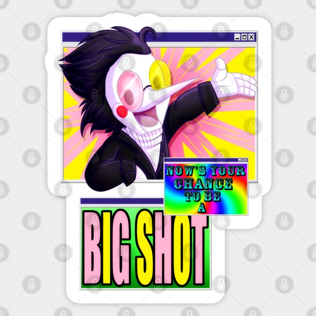 To be a [[BIG SHOT]] Sticker by Zorveechu